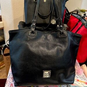 Dooney & Bourke Black Leather Tote Bag